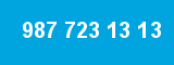 987 723 13 13